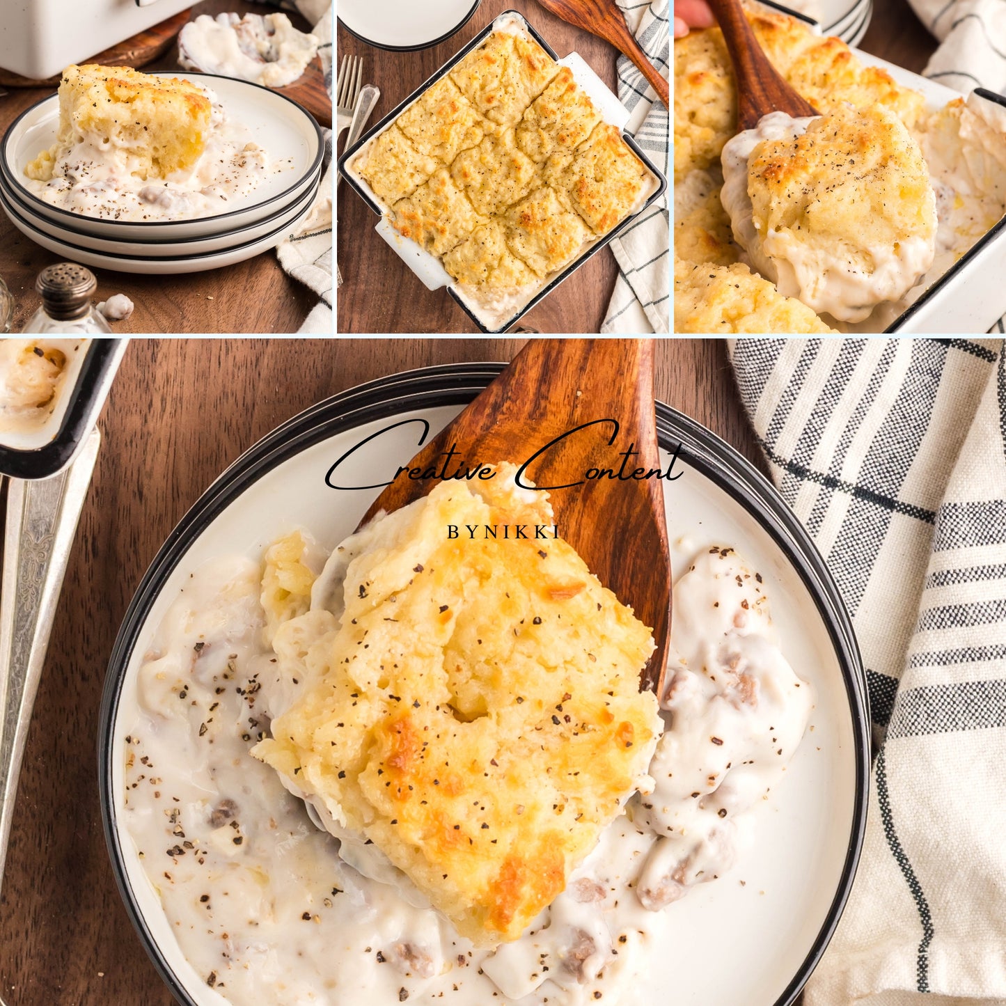 Sausage Gravy Butter Swim Biscuits - Exclusive
