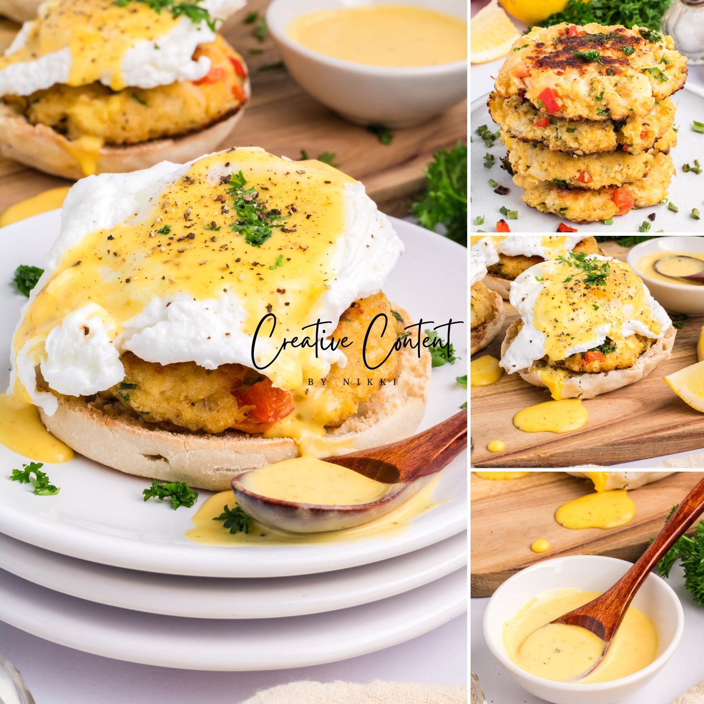Crab Cakes Eggs Benedict - (3 recipes) Exclusive