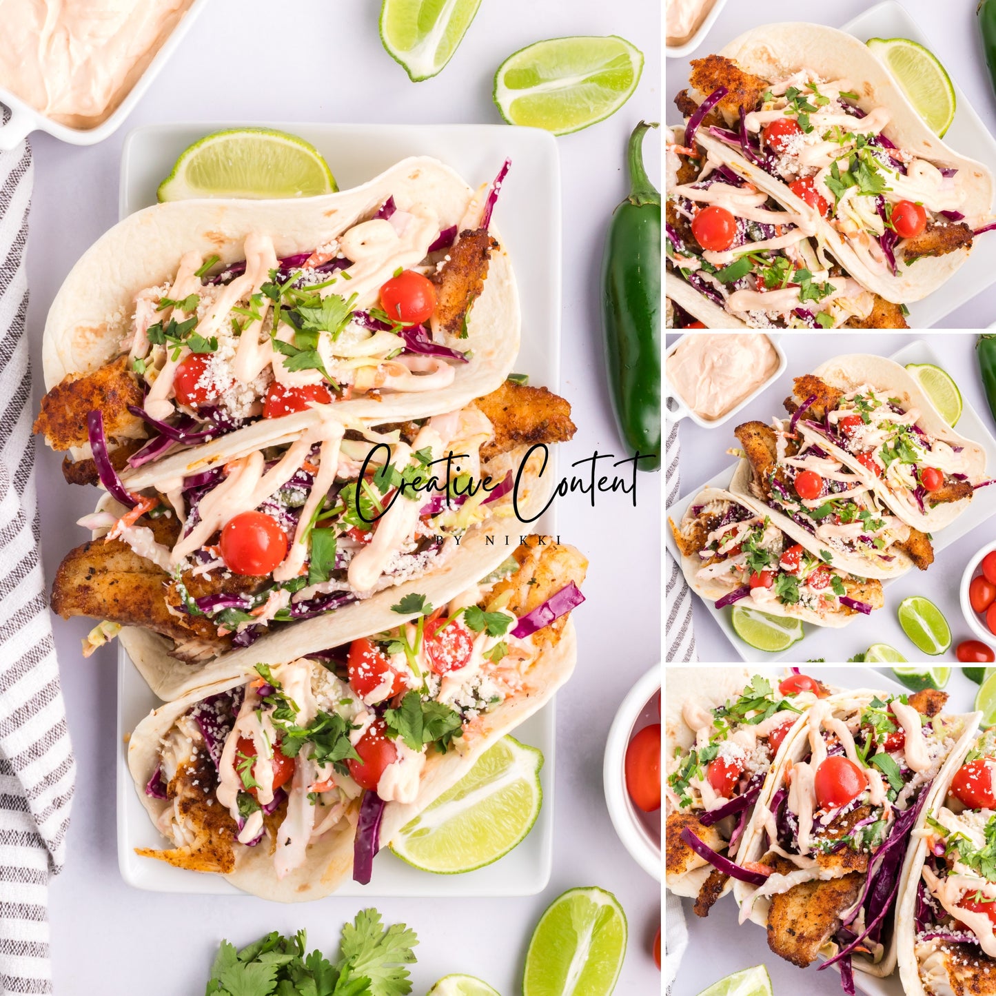 Fish Tacos + Coleslaw + Sauce - Exclusive