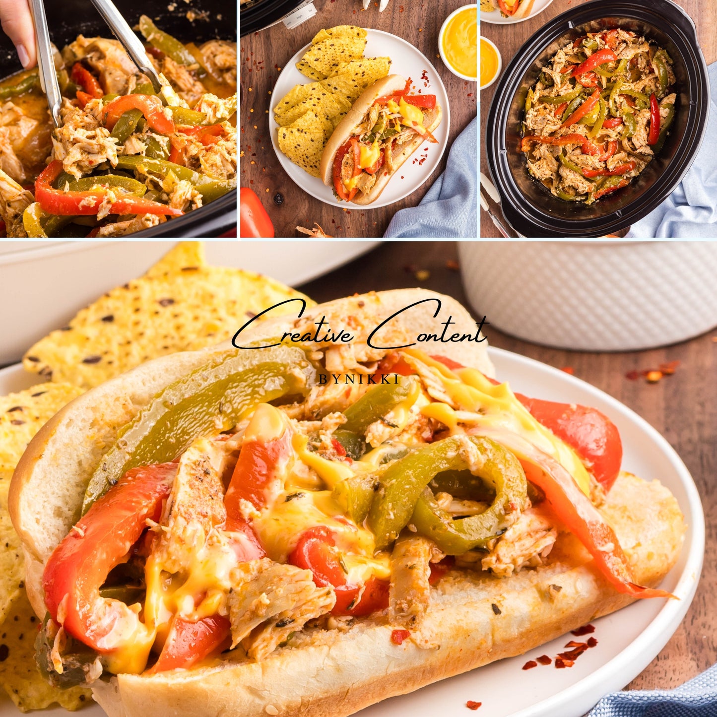 Crock Pot Chicken Philly Cheesesteak - Exclusive
