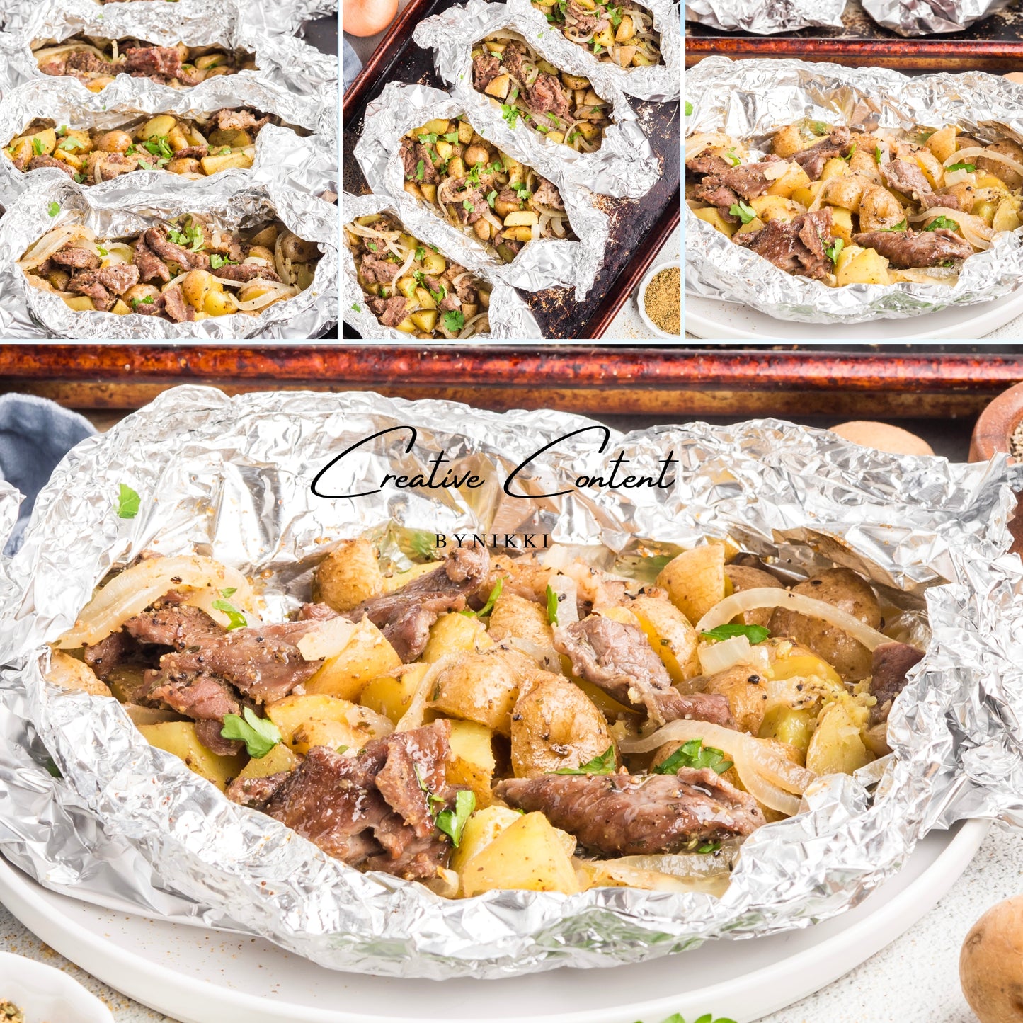 Beef and Potato Foil Packet - Exclusive