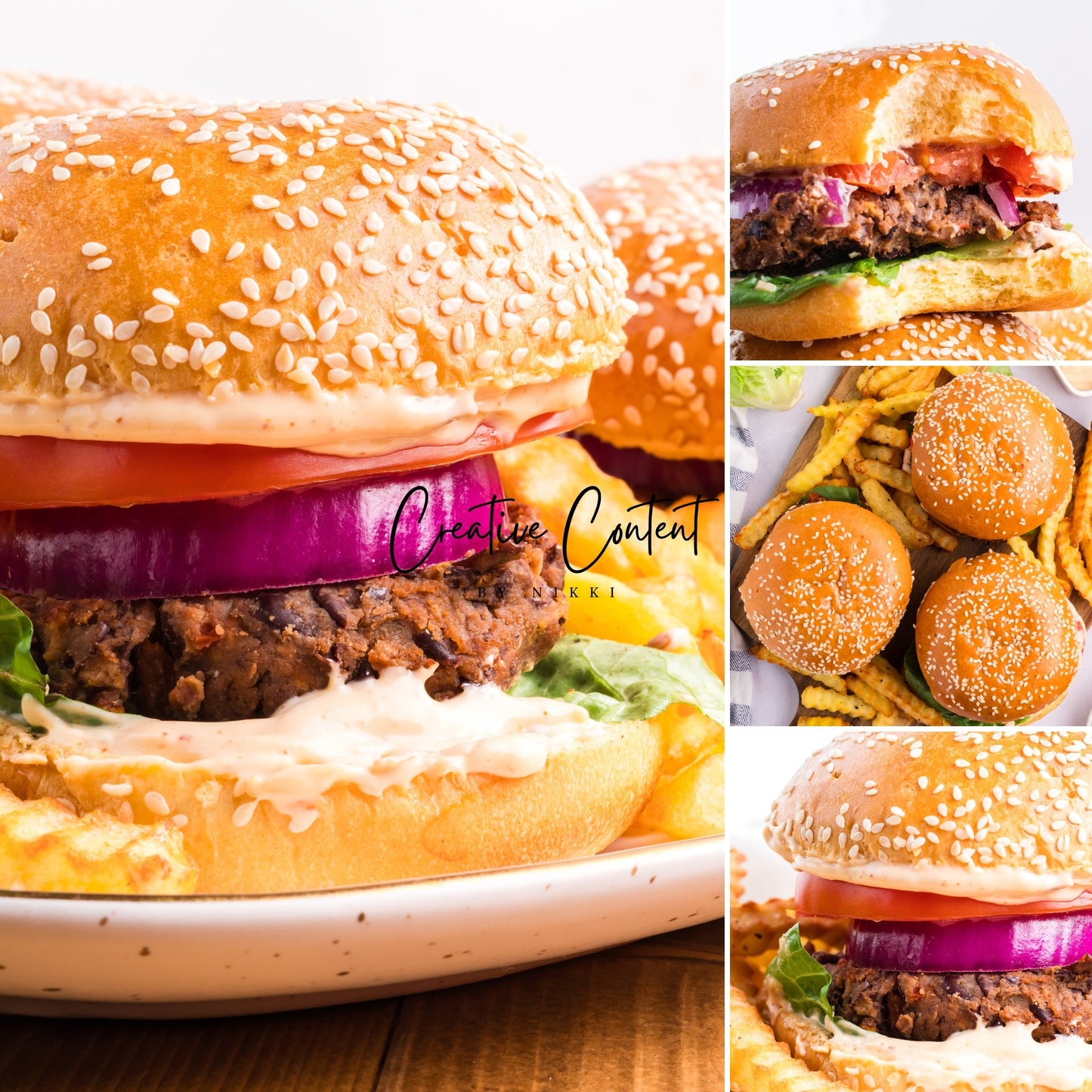 Black Bean Burgers + Chipotle Mayonnaise - Exclusive