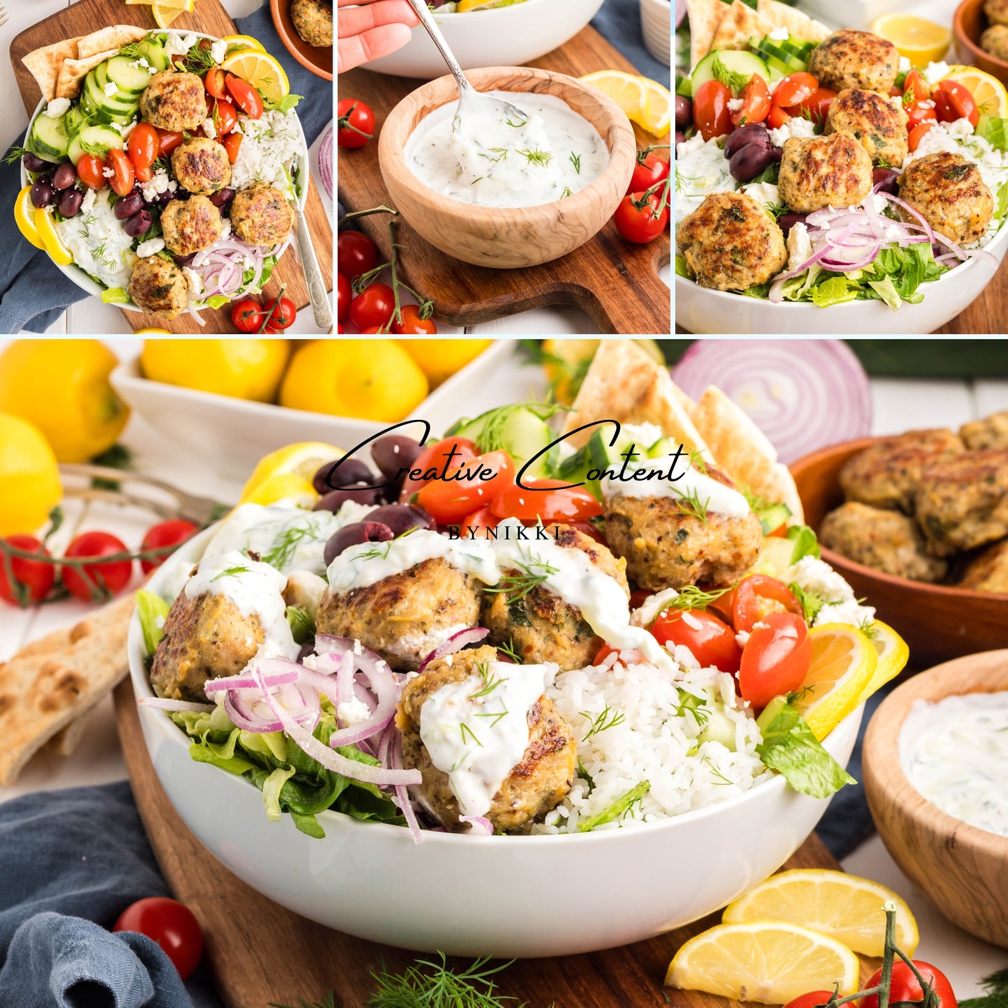 Greek Chicken Meatballs + Tzatziki Sauce - Exclusive