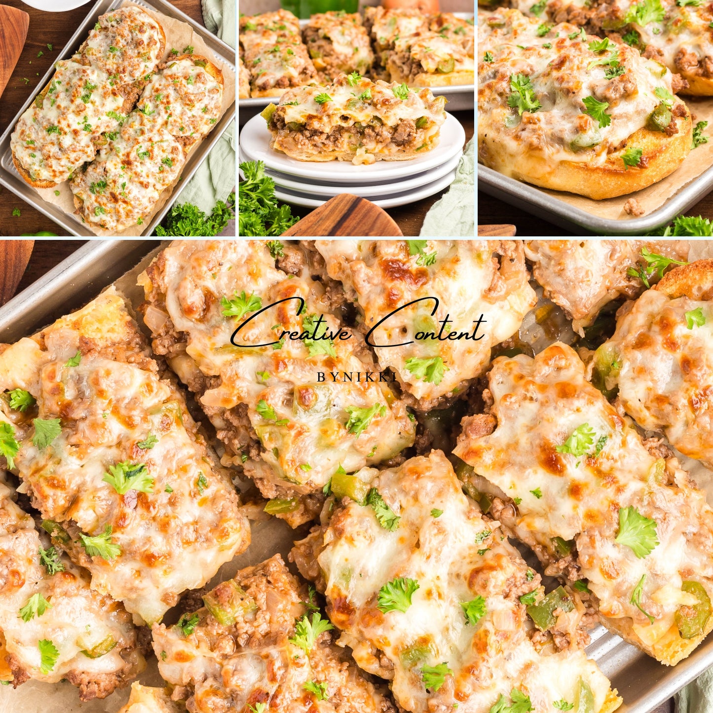Garlic Bread Cheesesteak Sloppy Joes - Exclusive