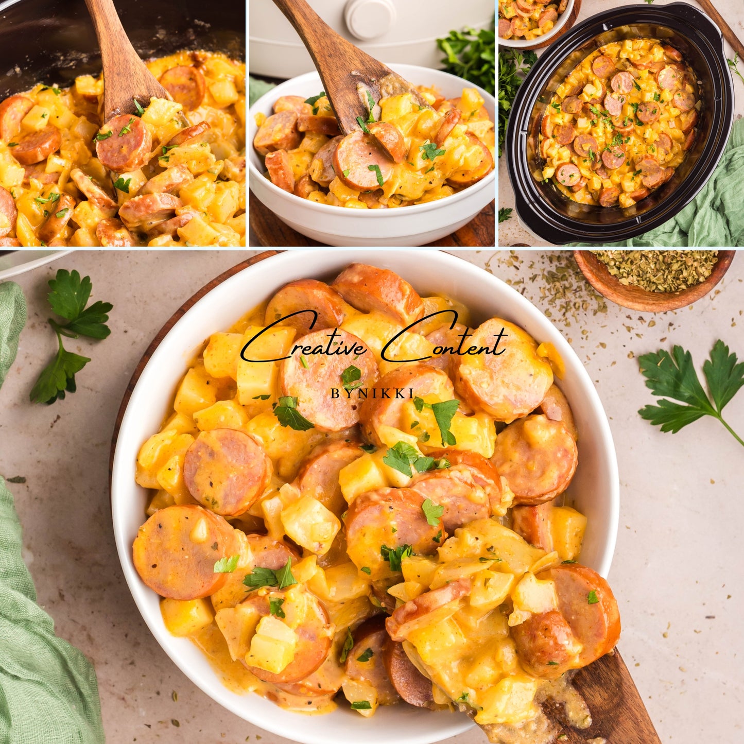 Crock Pot Cheesy Kielbasa and Potatoes - Exclusive