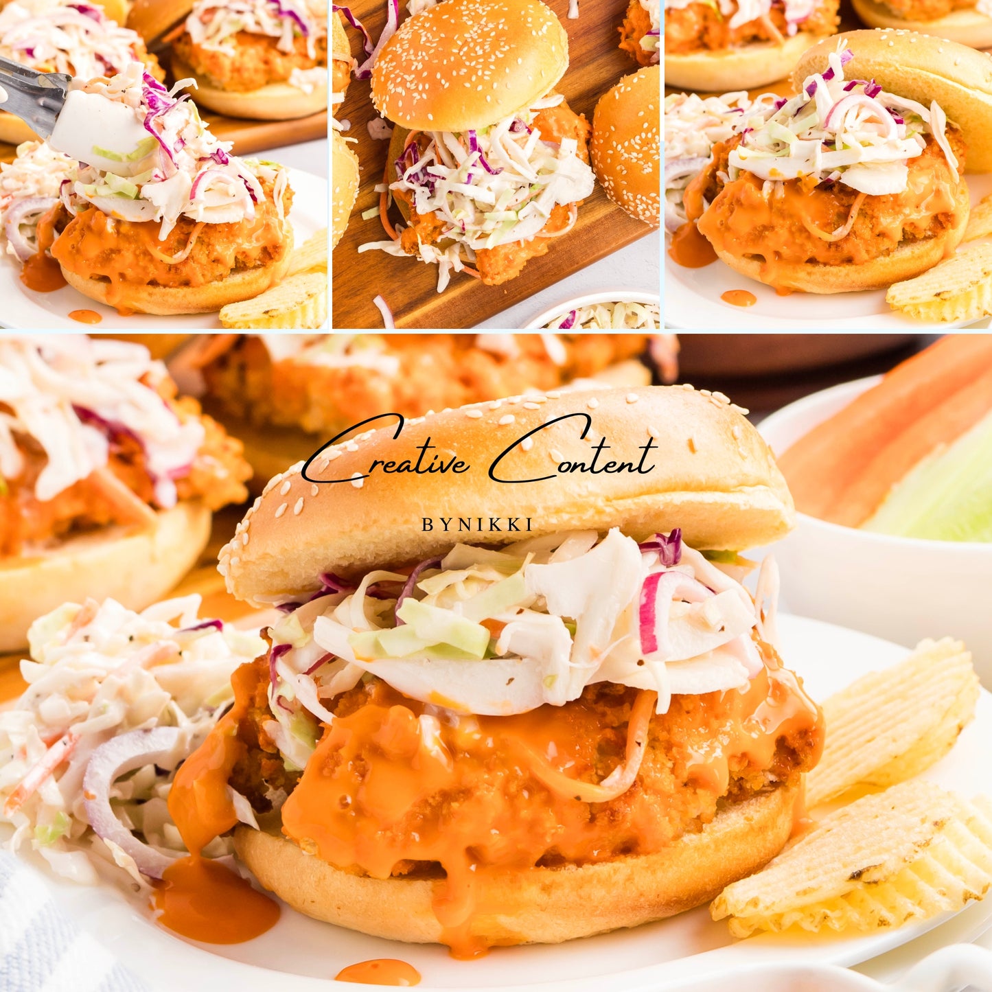 Buffalo Chicken Sandwich + Coleslaw - Exclusive