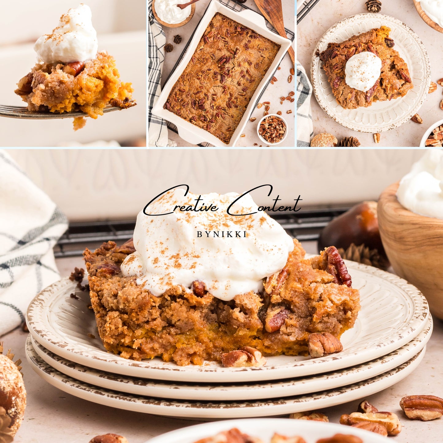 Pumpkin Pie Dump Cake + Homemade Whipped Cream- Exclusive