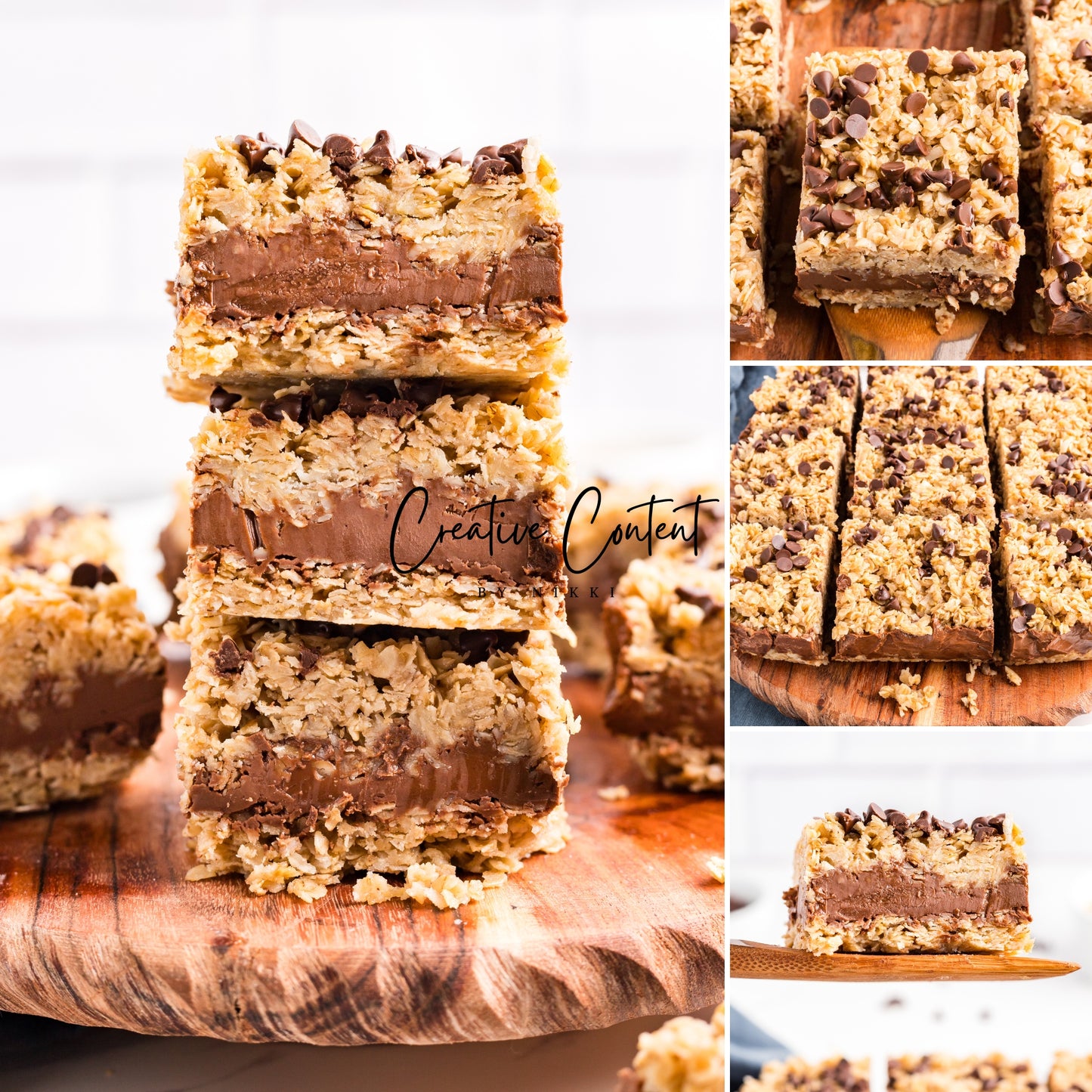 No Bake Chocolate Peanut Butter Oatmeal Bars - Exclusive