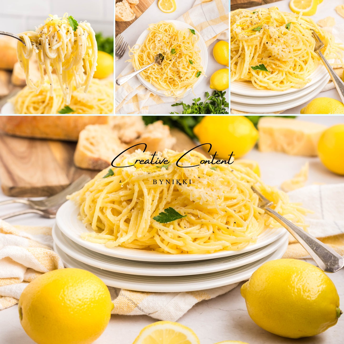 Lemon Cream Spaghetti - Set 2 of 2