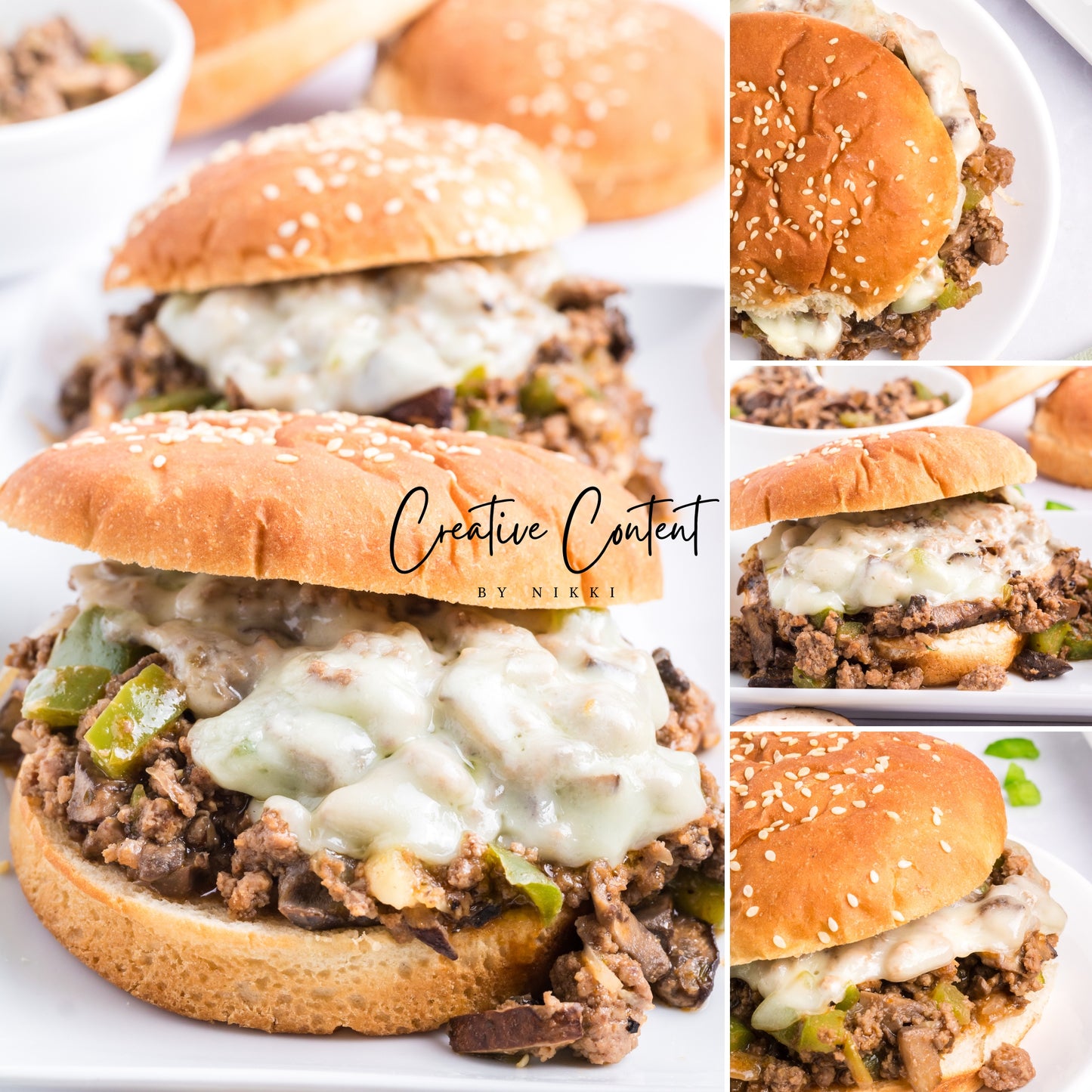 Cheesesteak Sloppy Joes - Set 1 of 3