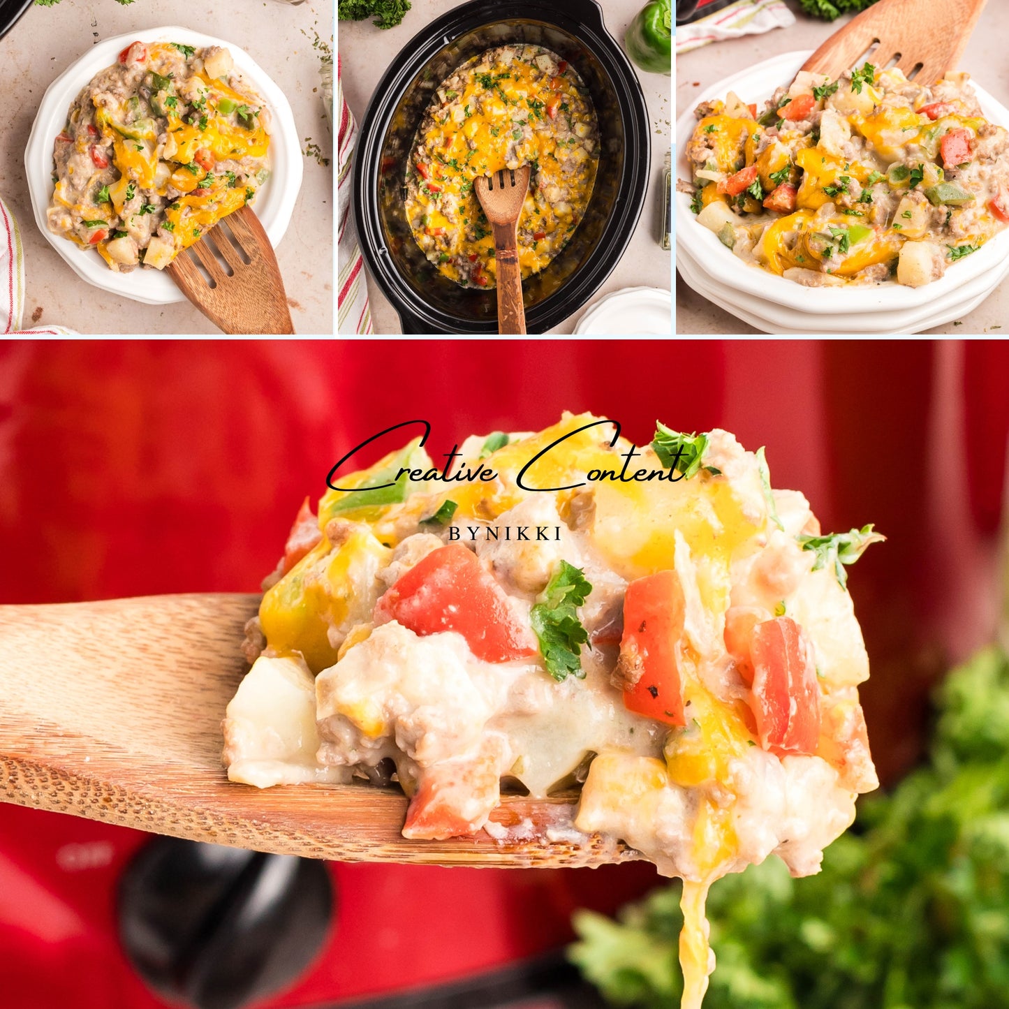 Crock Pot Cheesesteak Potato Casserole - Exclusive
