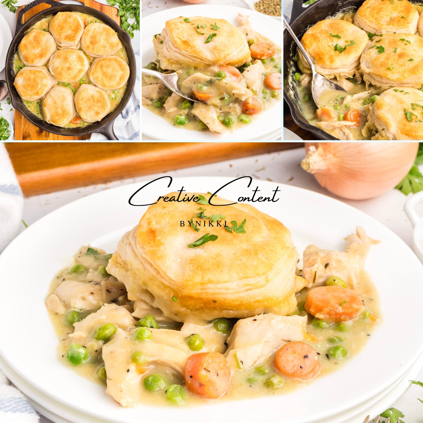 Chicken Pot Pie With Biscuits - Exclusive