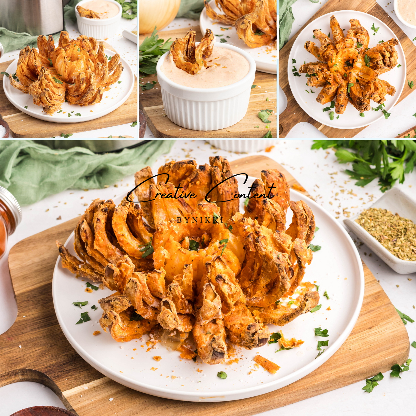 Air Fryer Blooming Onion + Blooming Onion Sauce - Exclusive