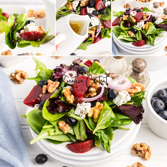 Goat Cheese Salad + Homemade Vinaigrette  -  Set  2 of 2