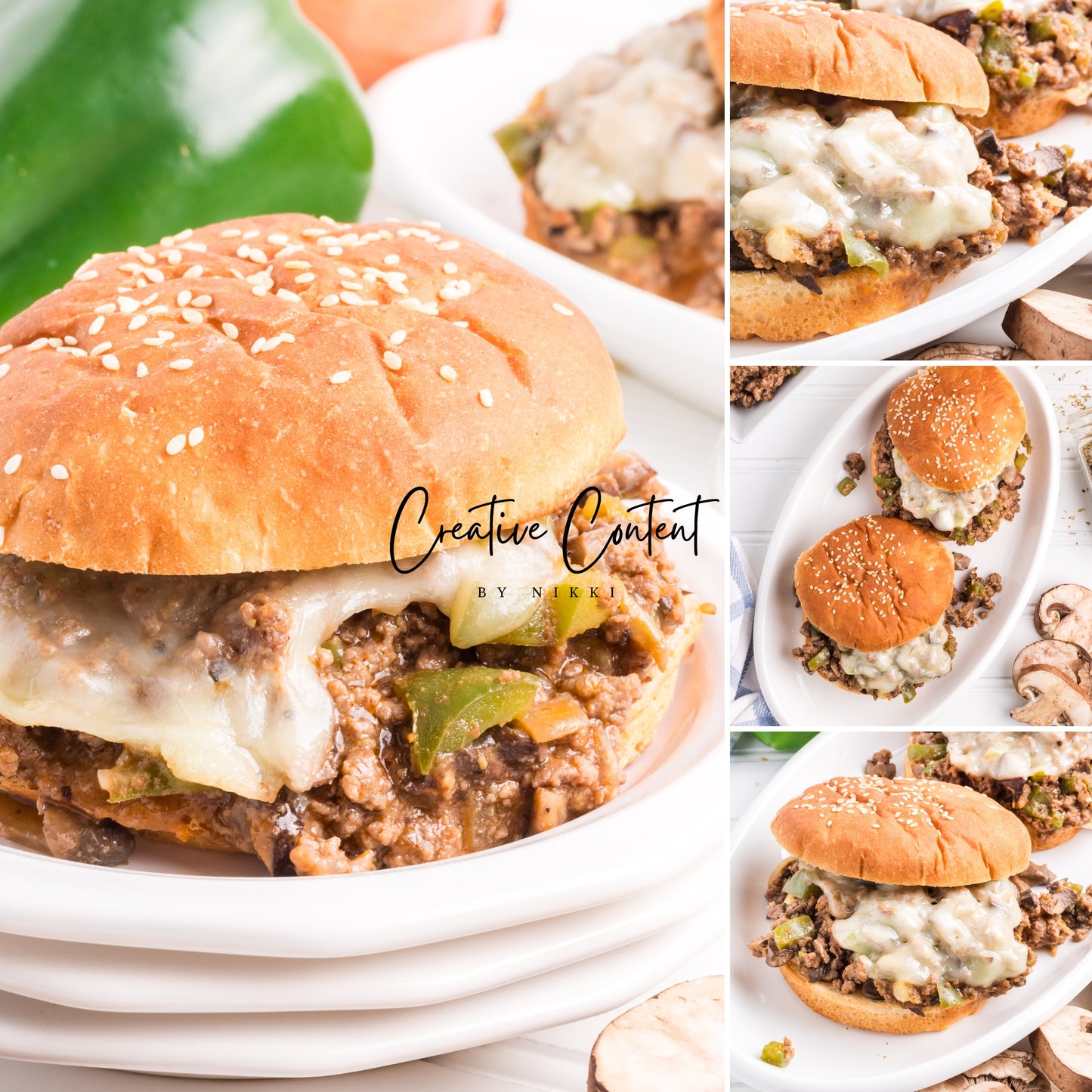 Cheesesteak Sloppy Joes - Set 2 of 3