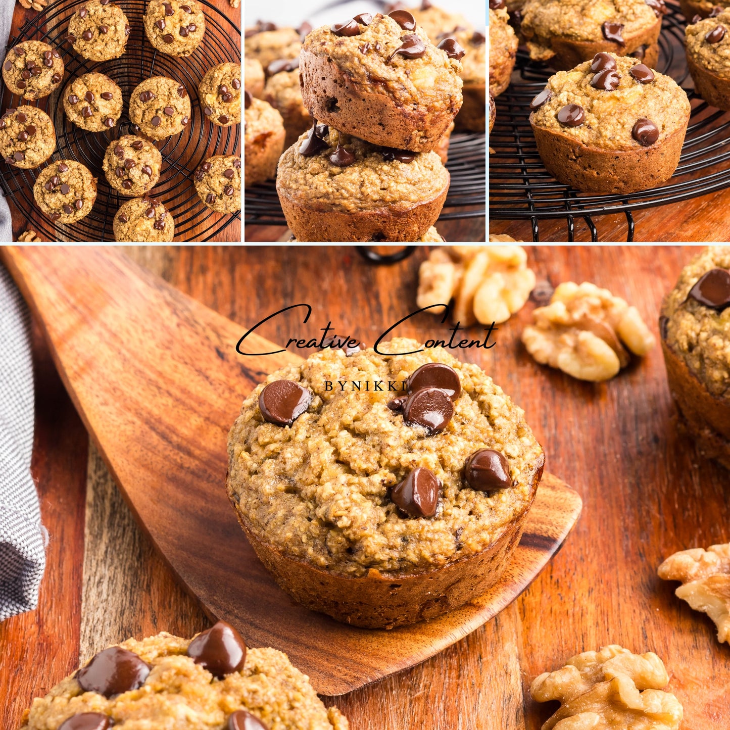 Banana Oatmeal Muffins - Set 2 of 2
