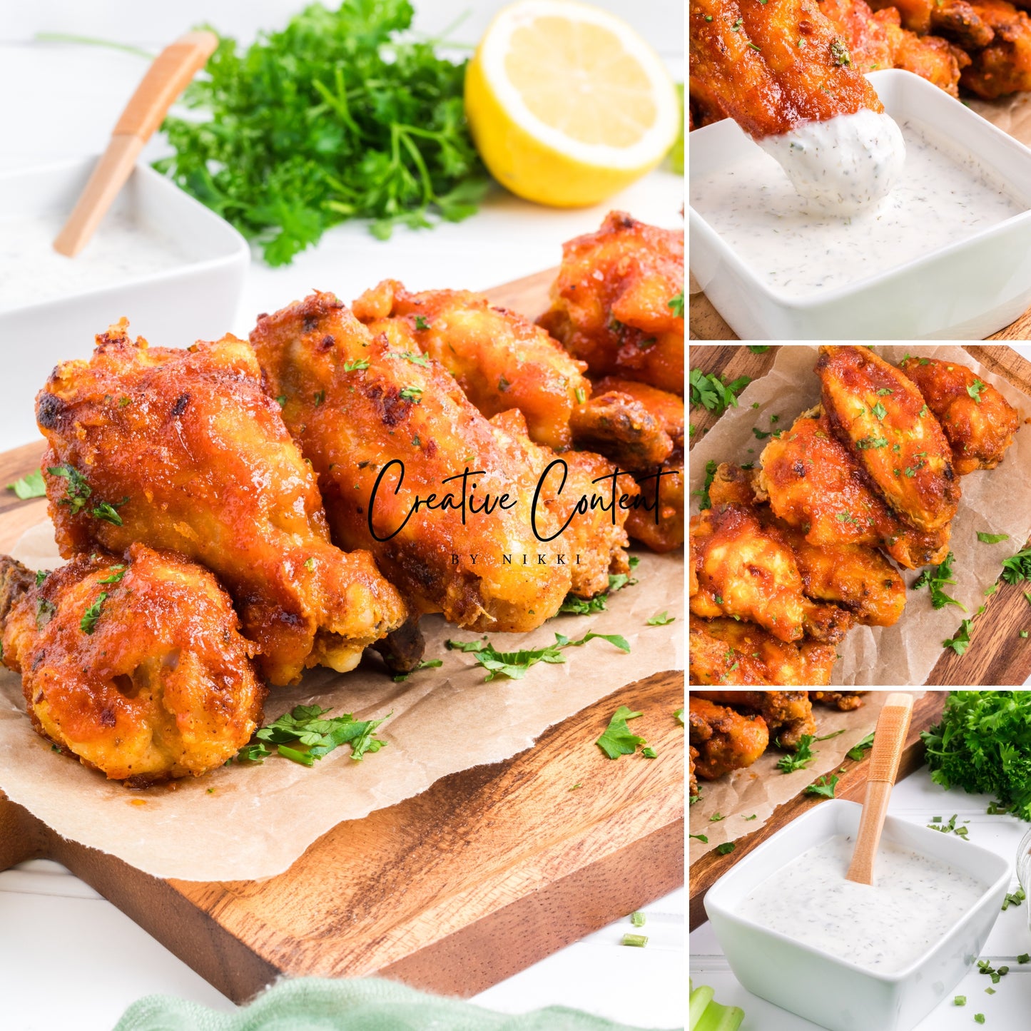 Honey Hot Chicken Wings + Homemade Ranch - Set 2 of 3
