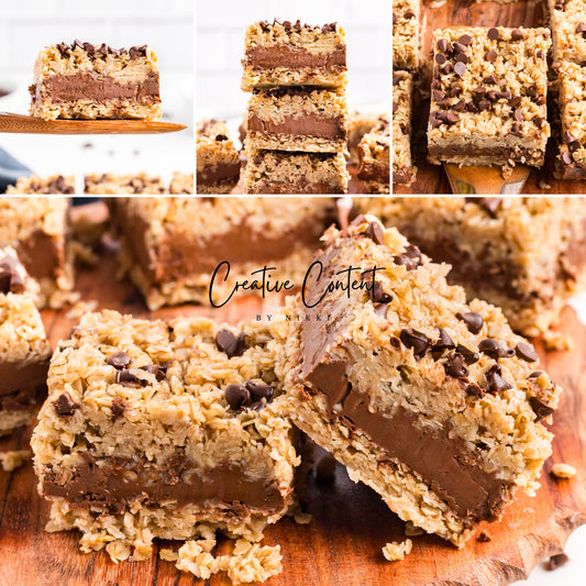 No Bake Chocolate Peanut Butter Oatmeal Bars -  Exclusive