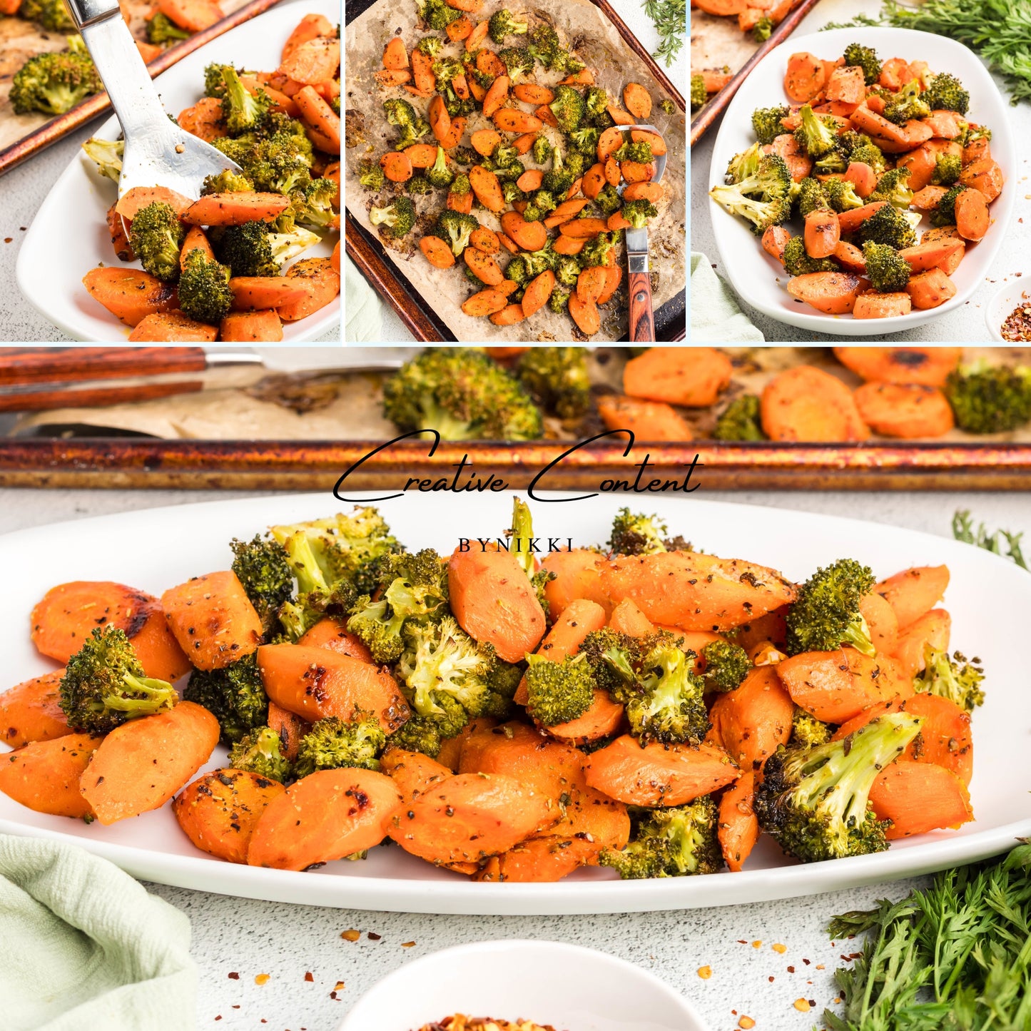 Roasted Broccoli and Carrots - Set 2 of 2