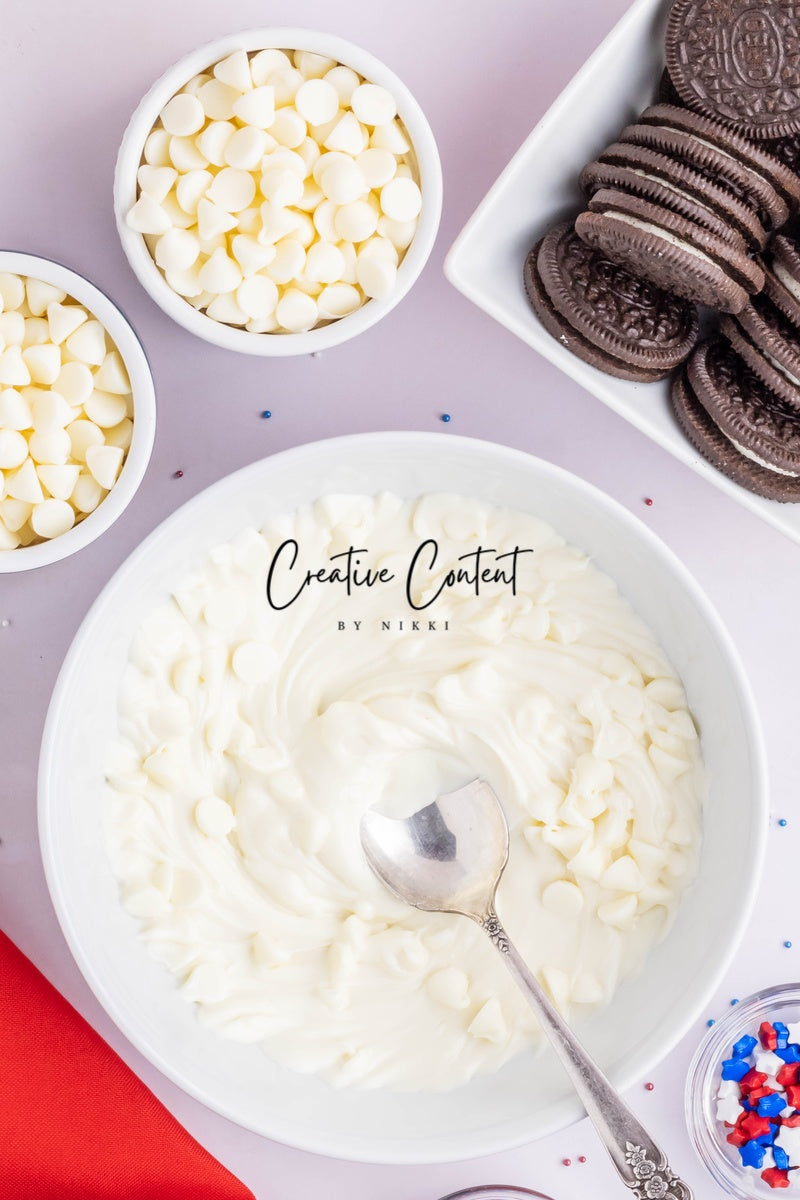 White Chocolate Covered Oreos (4th of July or Labor Day)- Exclusive