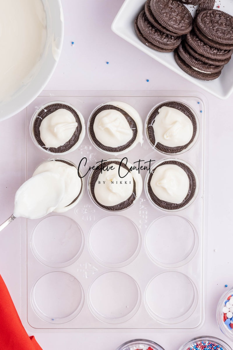 White Chocolate Covered Oreos (4th of July or Labor Day)- Exclusive