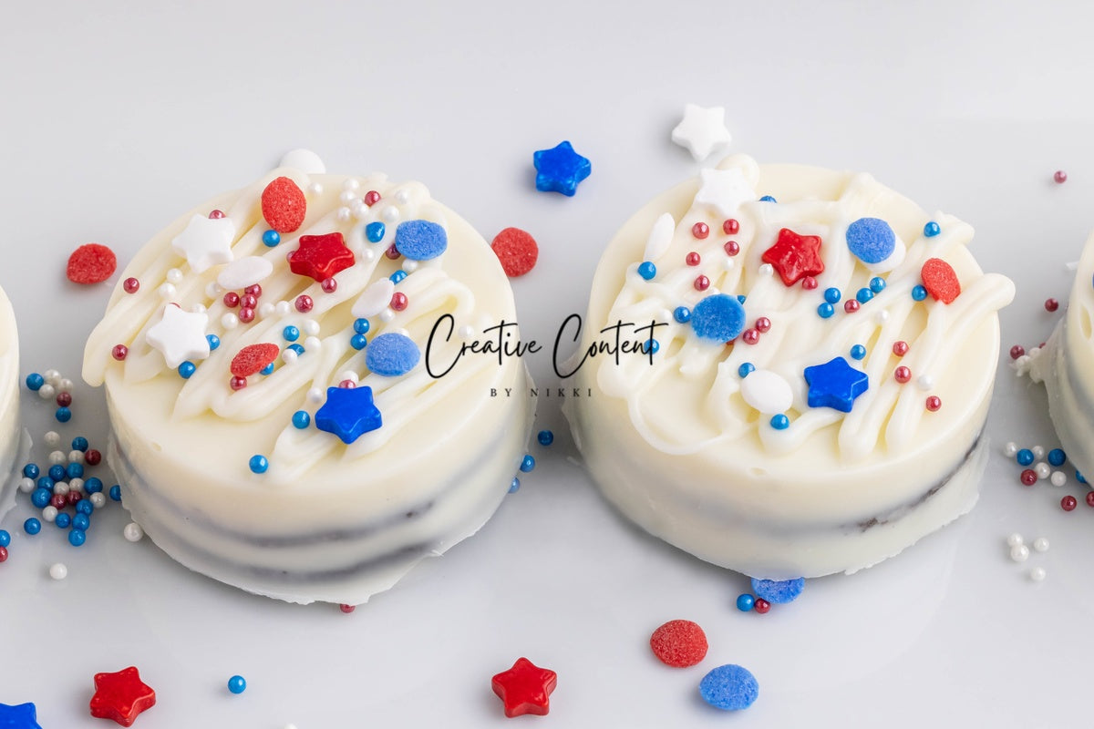 White Chocolate Covered Oreos (4th of July or Labor Day)- Exclusive