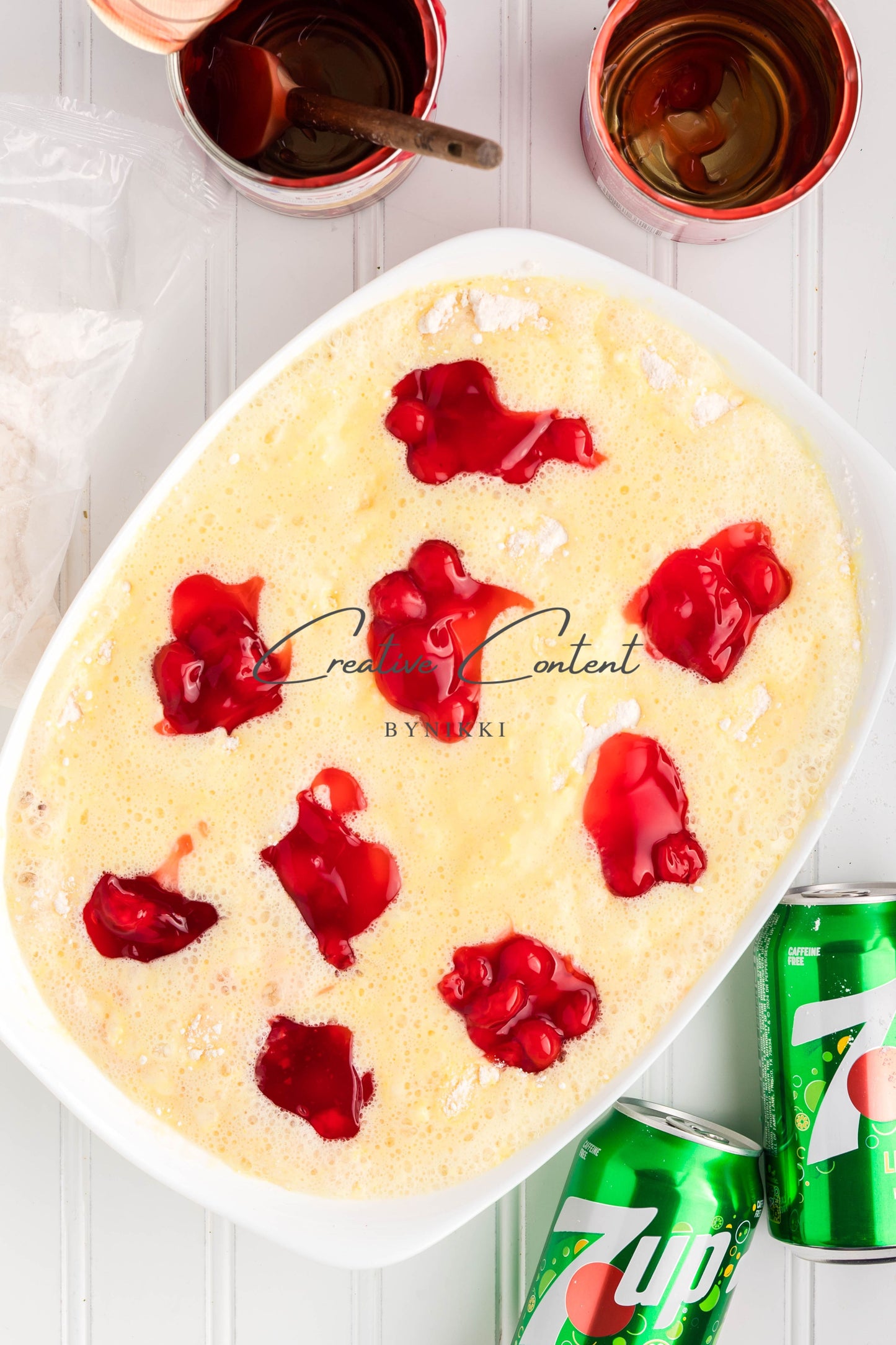 7up Cherry Cobbler Dump Cake - Exclusive