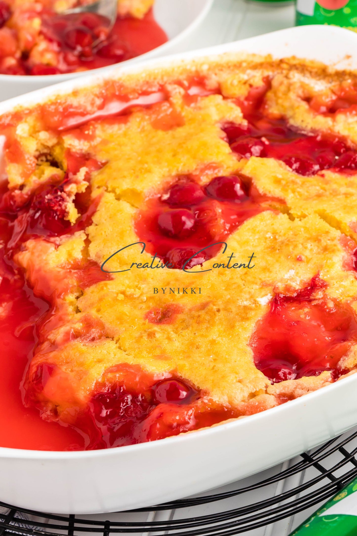 7up Cherry Cobbler Dump Cake - Exclusive