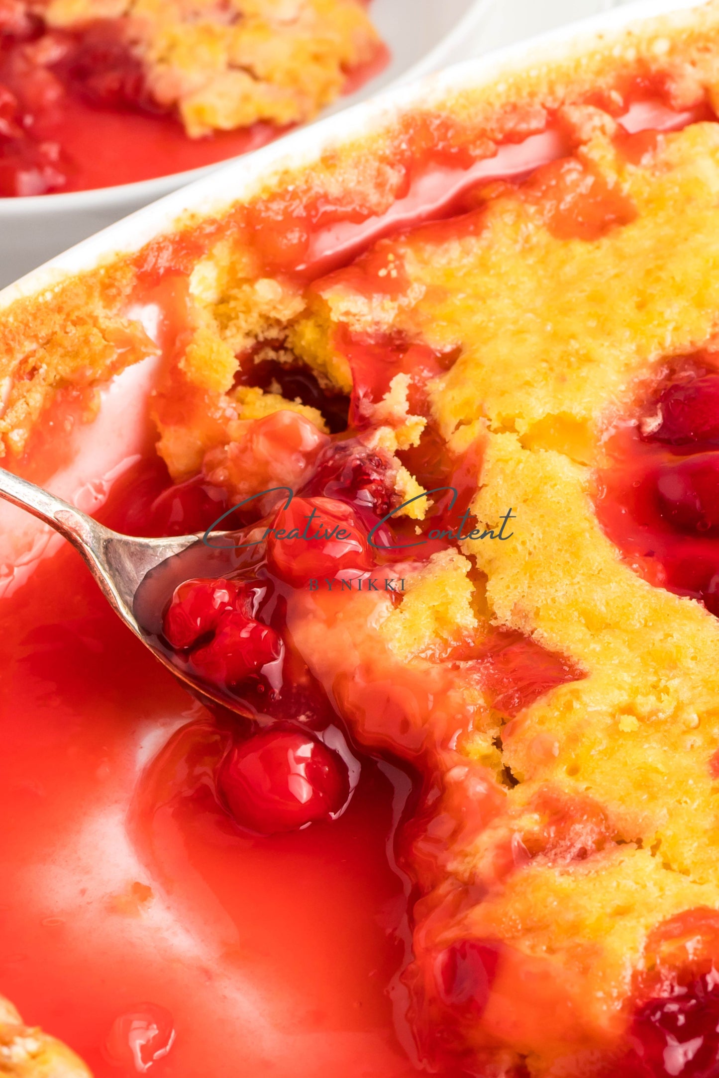 7up Cherry Cobbler Dump Cake - Exclusive
