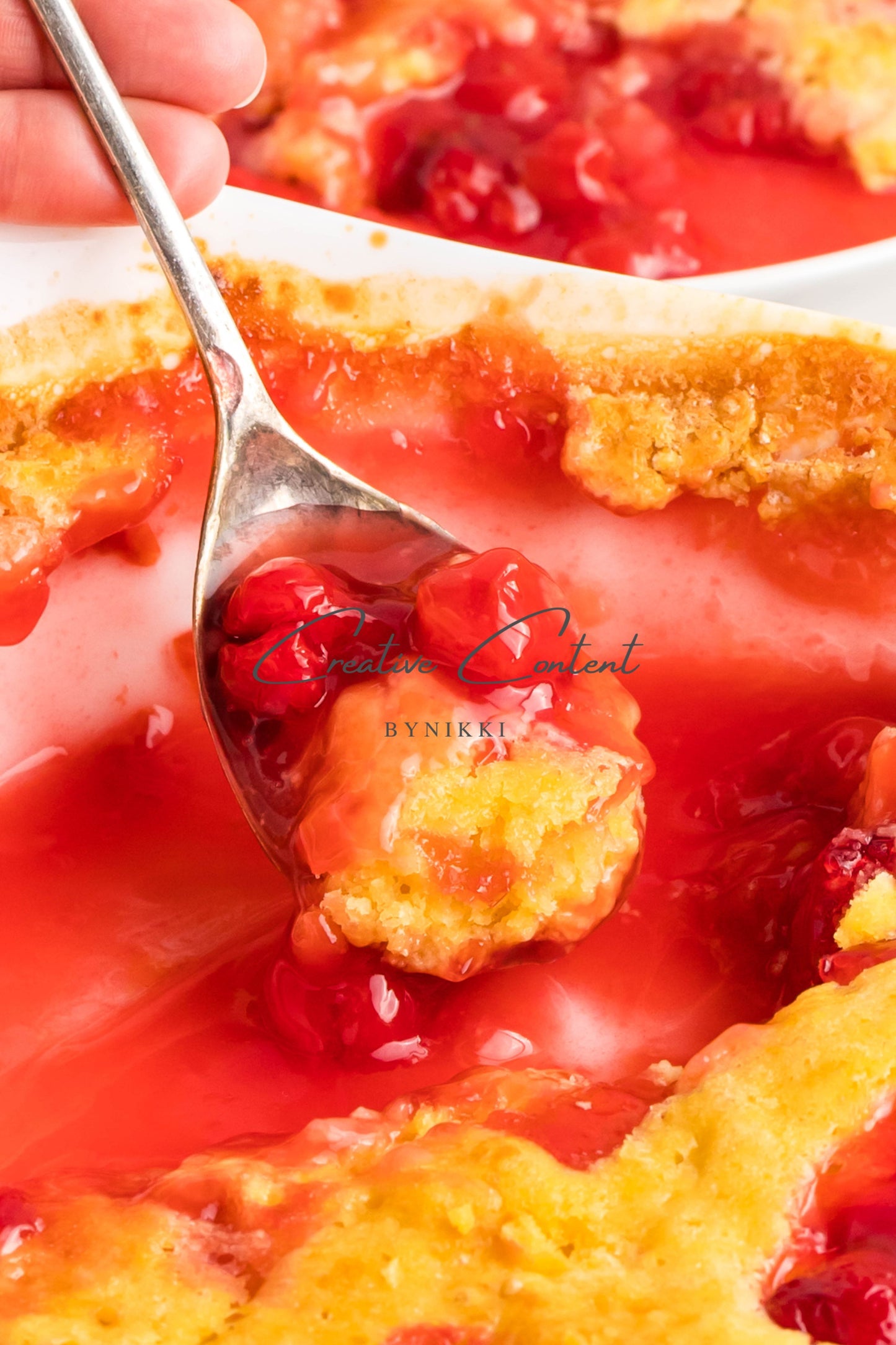 7up Cherry Cobbler Dump Cake - Exclusive