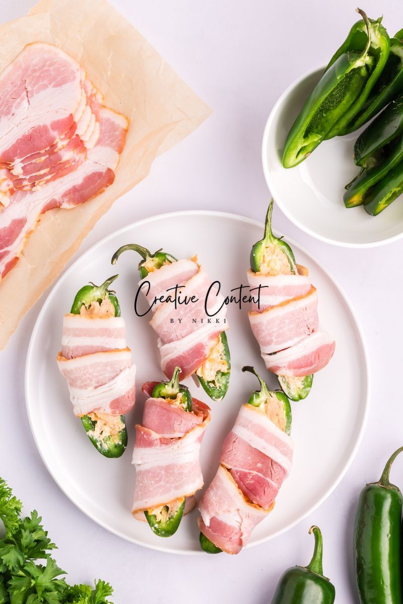 Air Fryer Bacon Wrapped Jalapeno Poppers - Set 3 of 3