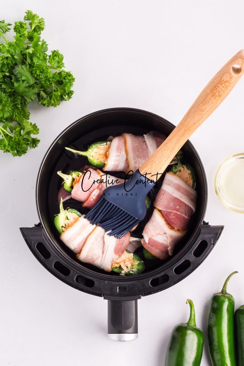 Air Fryer Bacon Wrapped Jalapeno Poppers - Set 3 of 3