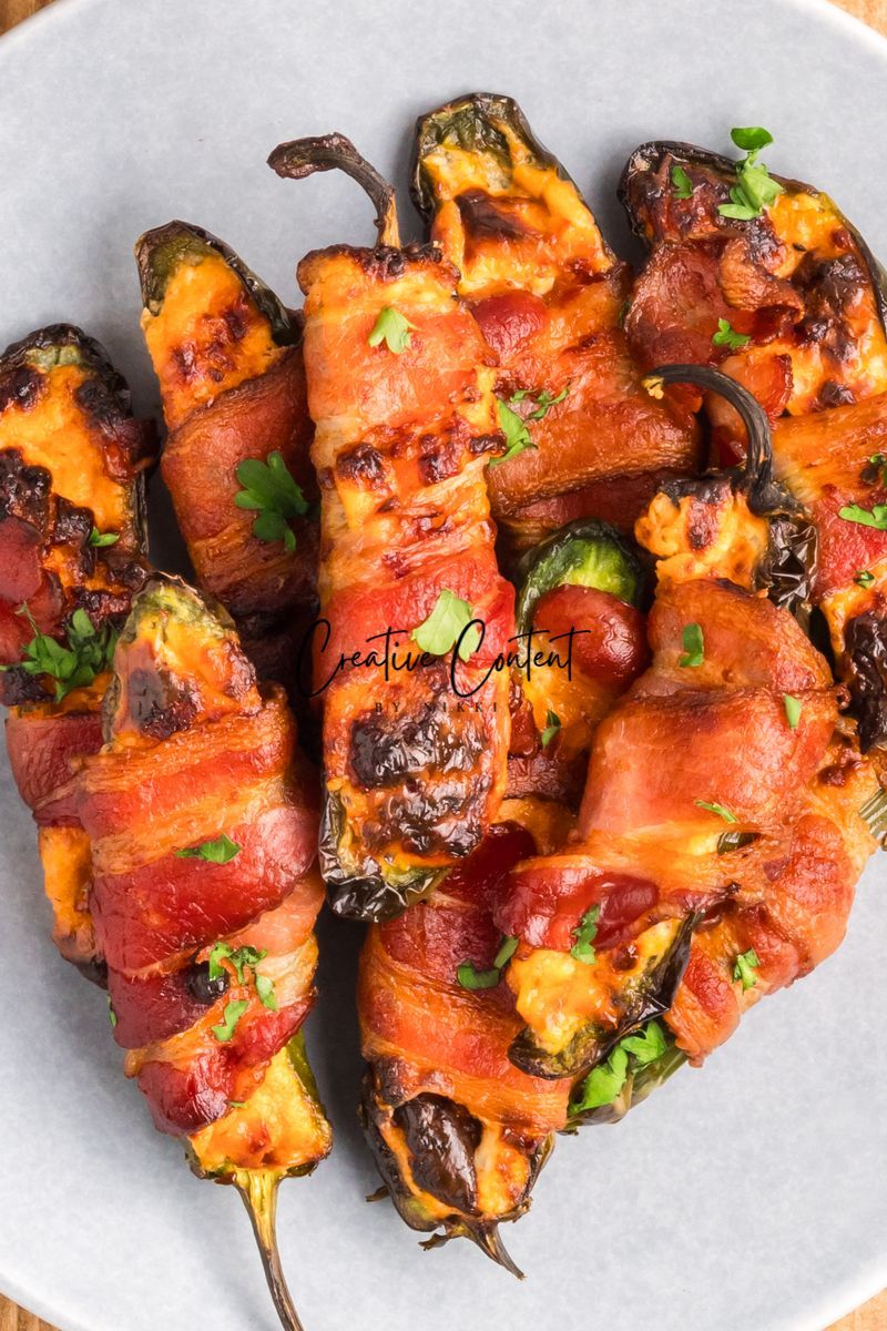 Air Fryer Bacon Wrapped Jalapeno Poppers - Set 3 of 3