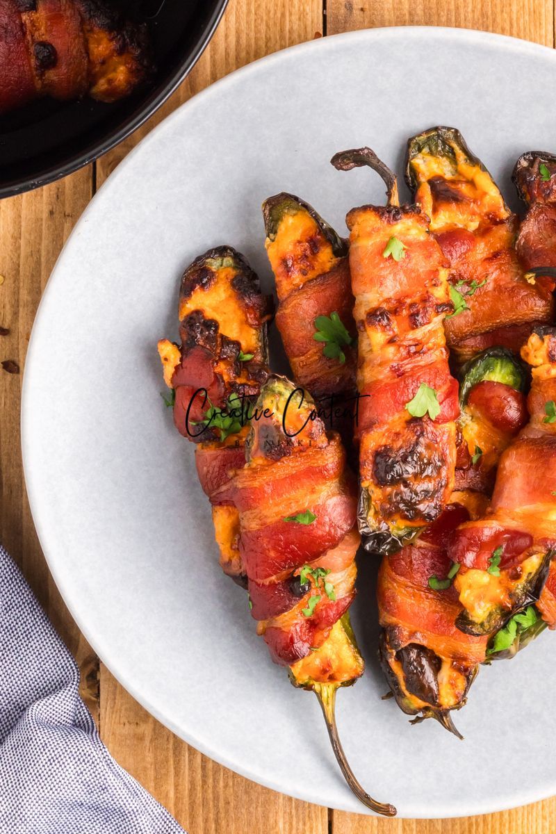 Air Fryer Bacon Wrapped Jalapeno Poppers - Set 3 of 3
