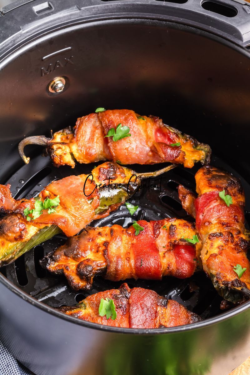 Air Fryer Bacon Wrapped Jalapeno Poppers - Set 3 of 3