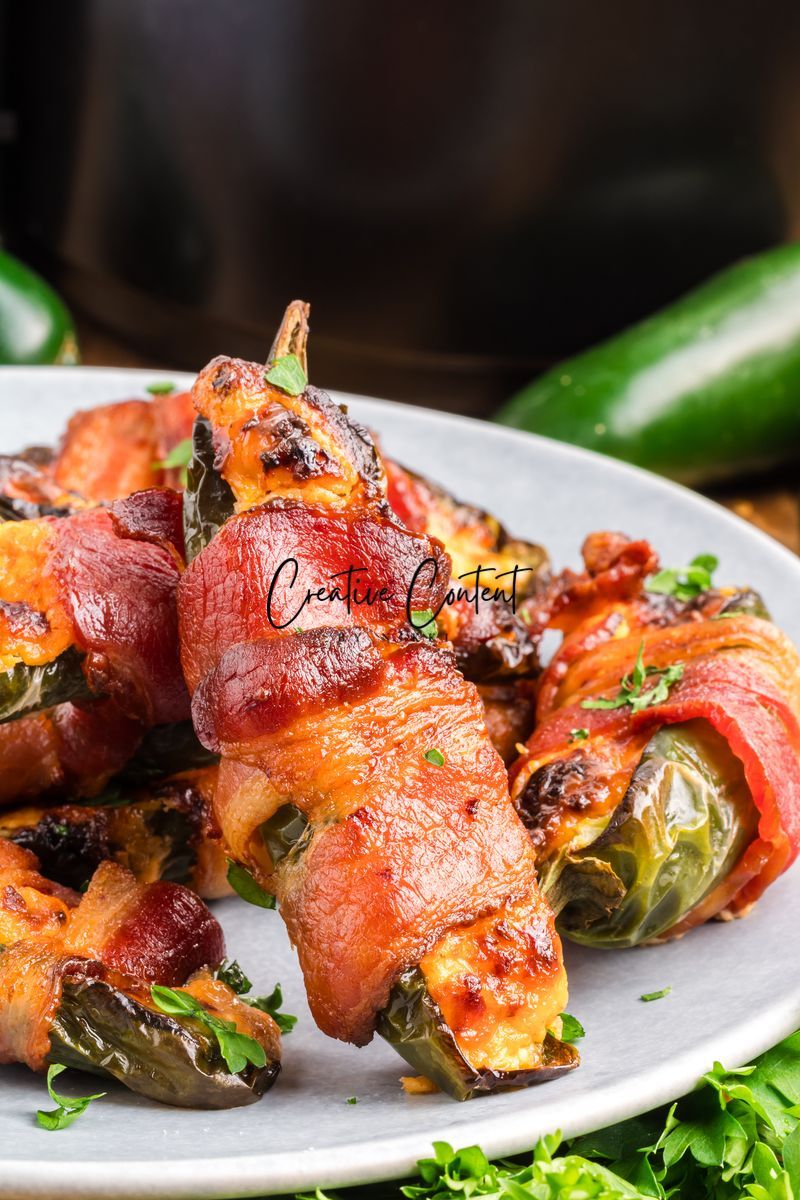 Air Fryer Bacon Wrapped Jalapeno Poppers - Set 3 of 3
