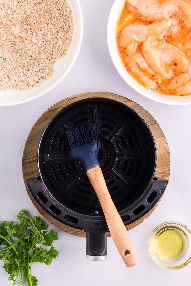 Air Fryer Breaded Chicken + Honey Mustard Sauce - Set 1 of 2