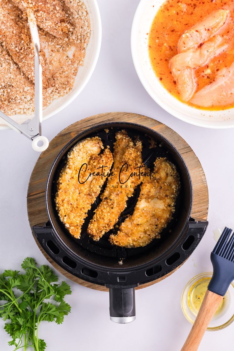 Air Fryer Breaded Chicken + Honey Mustard Sauce - Set 1 of 2