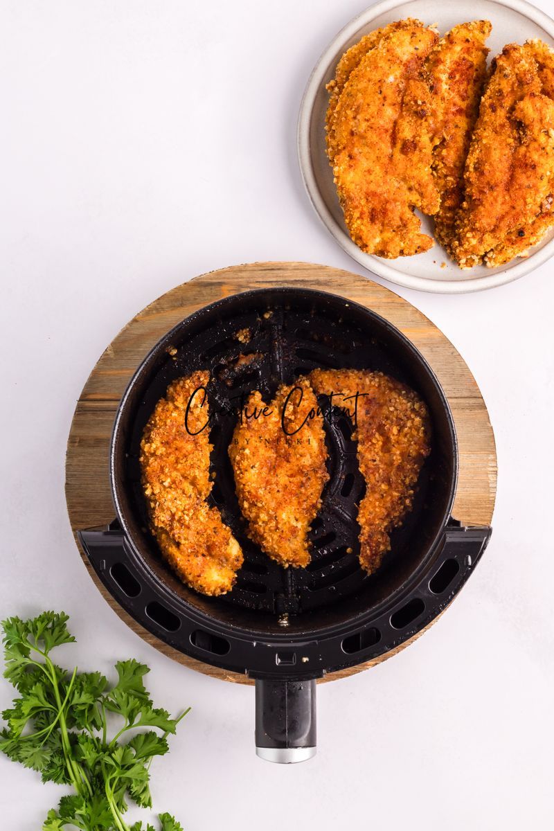 Air Fryer Breaded Chicken + Honey Mustard Sauce - Set 1 of 2