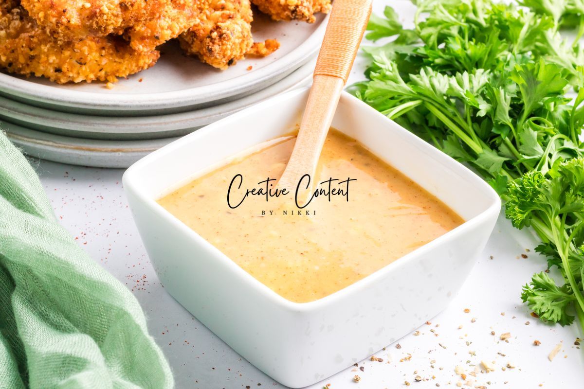 Air Fryer Breaded Chicken + Honey Mustard Sauce - Set 1 of 2