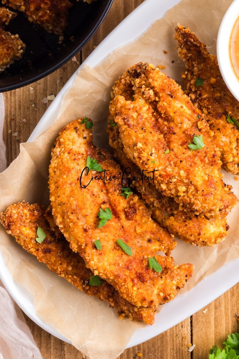 Air Fryer Breaded Chicken + Honey Mustard Sauce - Set 2 of 2