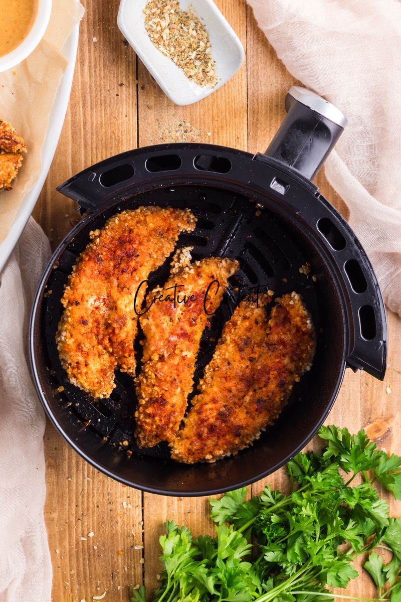 Air Fryer Breaded Chicken + Honey Mustard Sauce - Set 2 of 2