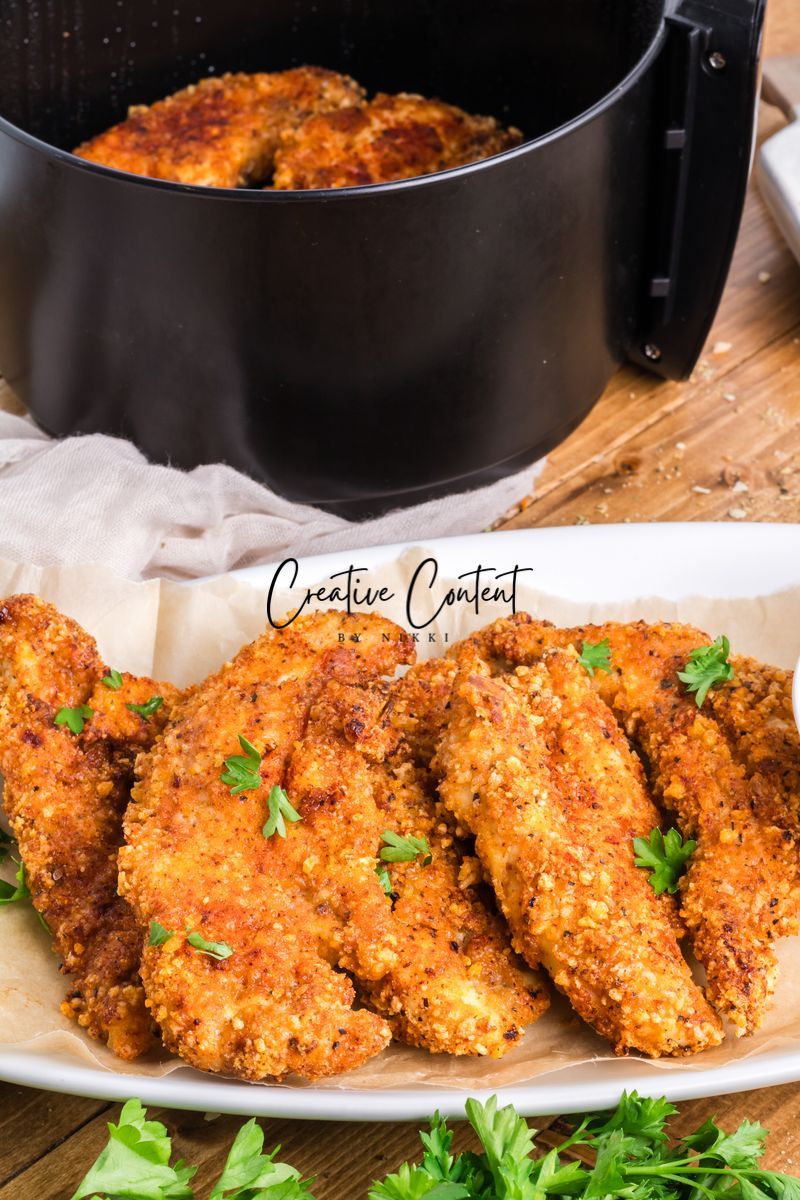 Air Fryer Breaded Chicken + Honey Mustard Sauce - Set 2 of 2