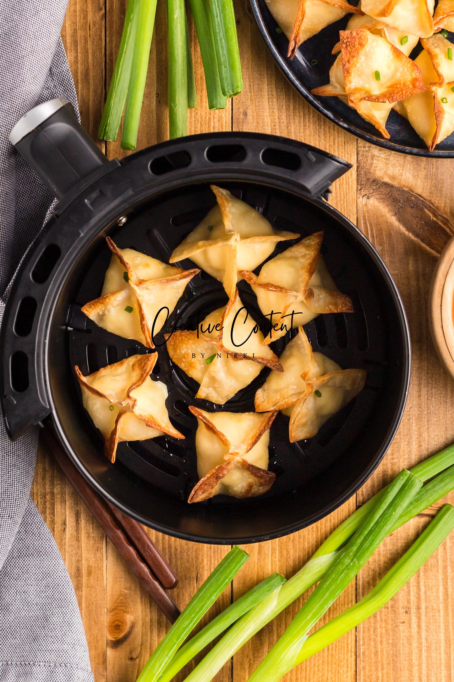 Air Fryer Cream Cheese Wontons + Sweet N Sour Sauce - Set 2 of 2