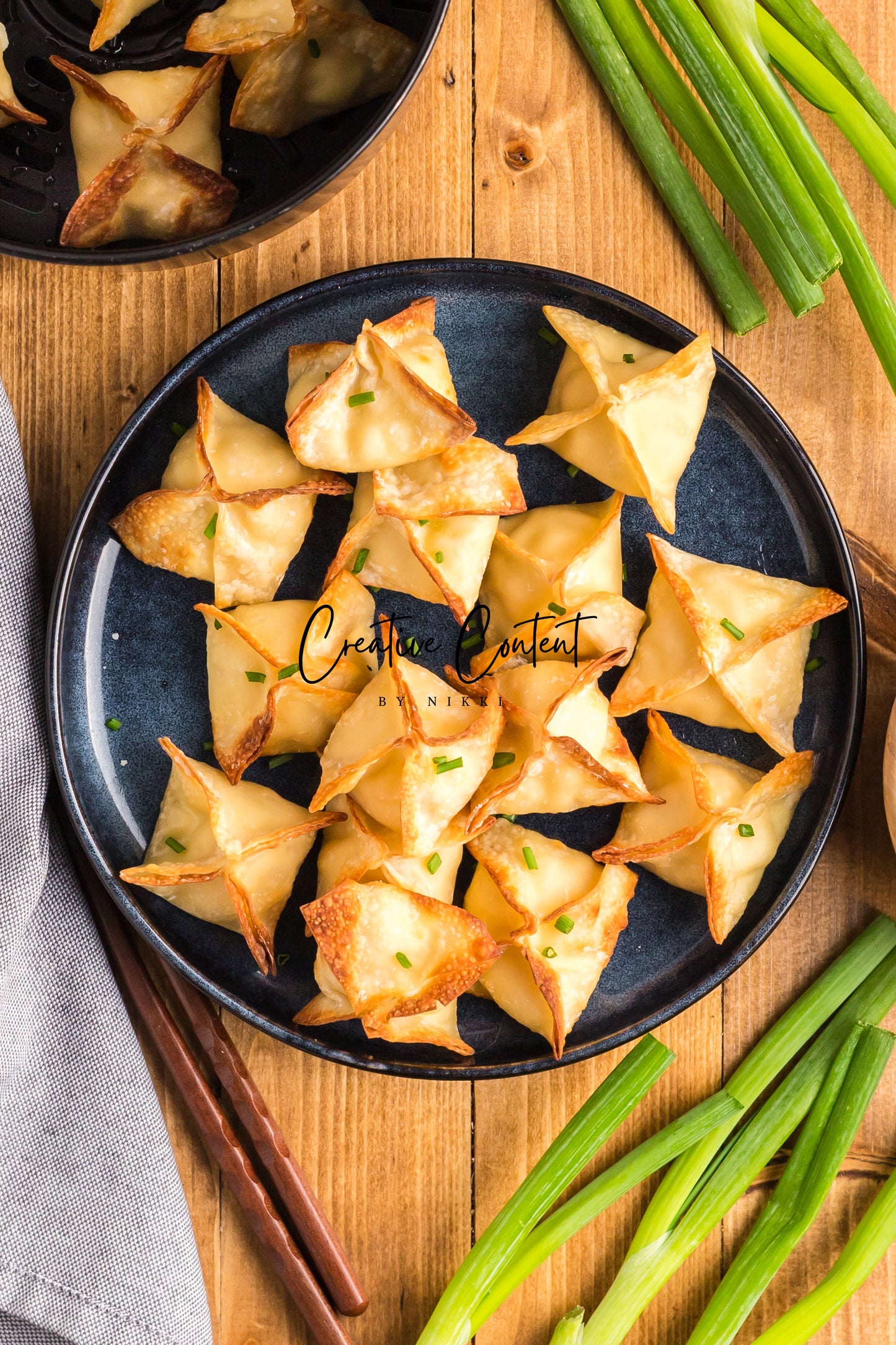 Air Fryer Cream Cheese Wontons + Sweet N Sour Sauce - Set 2 of 2