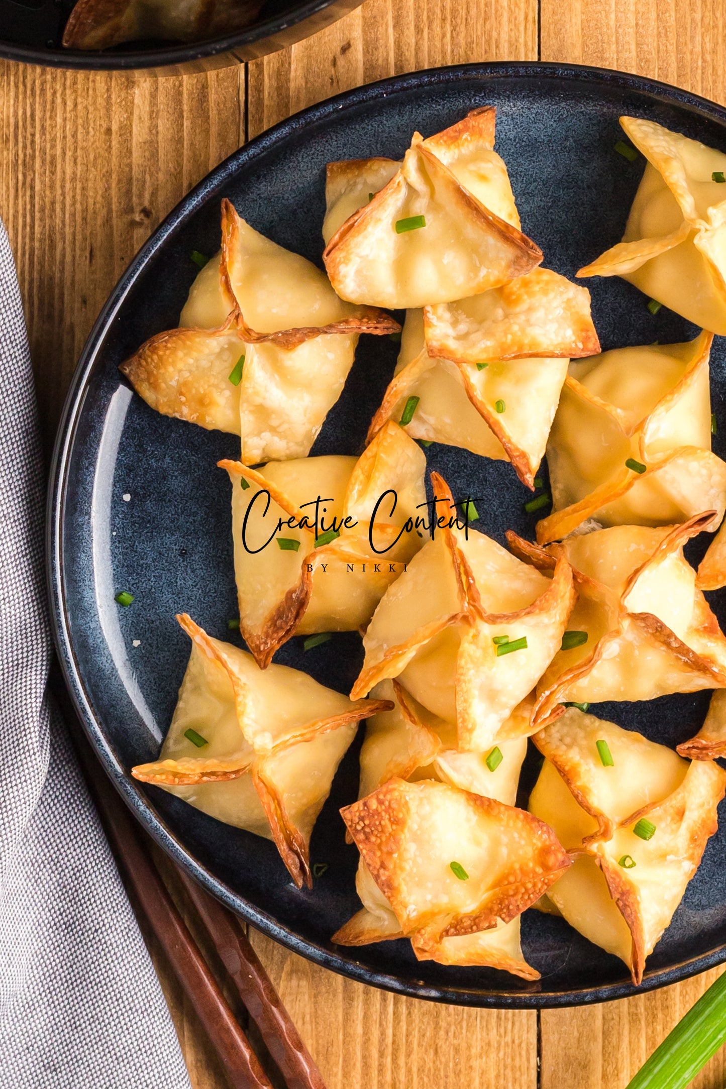 Air Fryer Cream Cheese Wontons + Sweet N Sour Sauce - Set 2 of 2