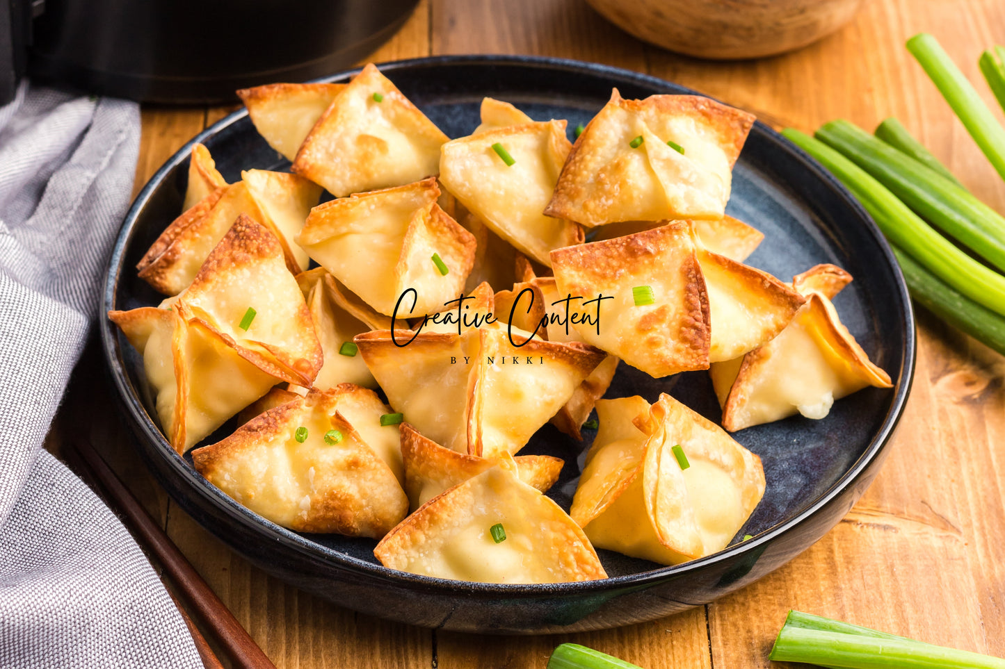 Air Fryer Cream Cheese Wontons + Sweet N Sour Sauce - Set 2 of 2