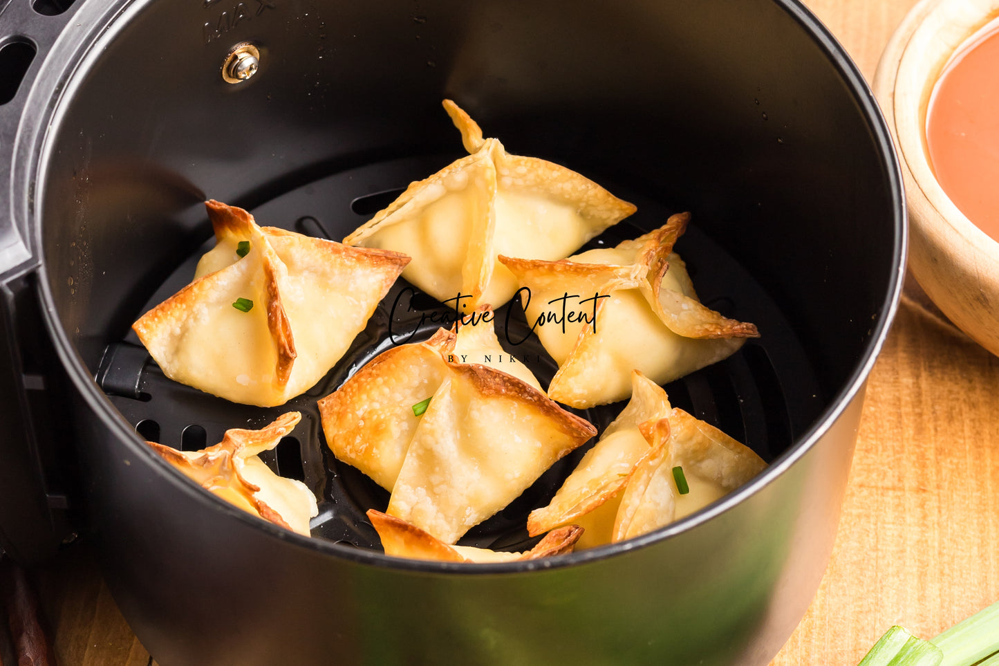Air Fryer Cream Cheese Wontons + Sweet N Sour Sauce - Set 2 of 2