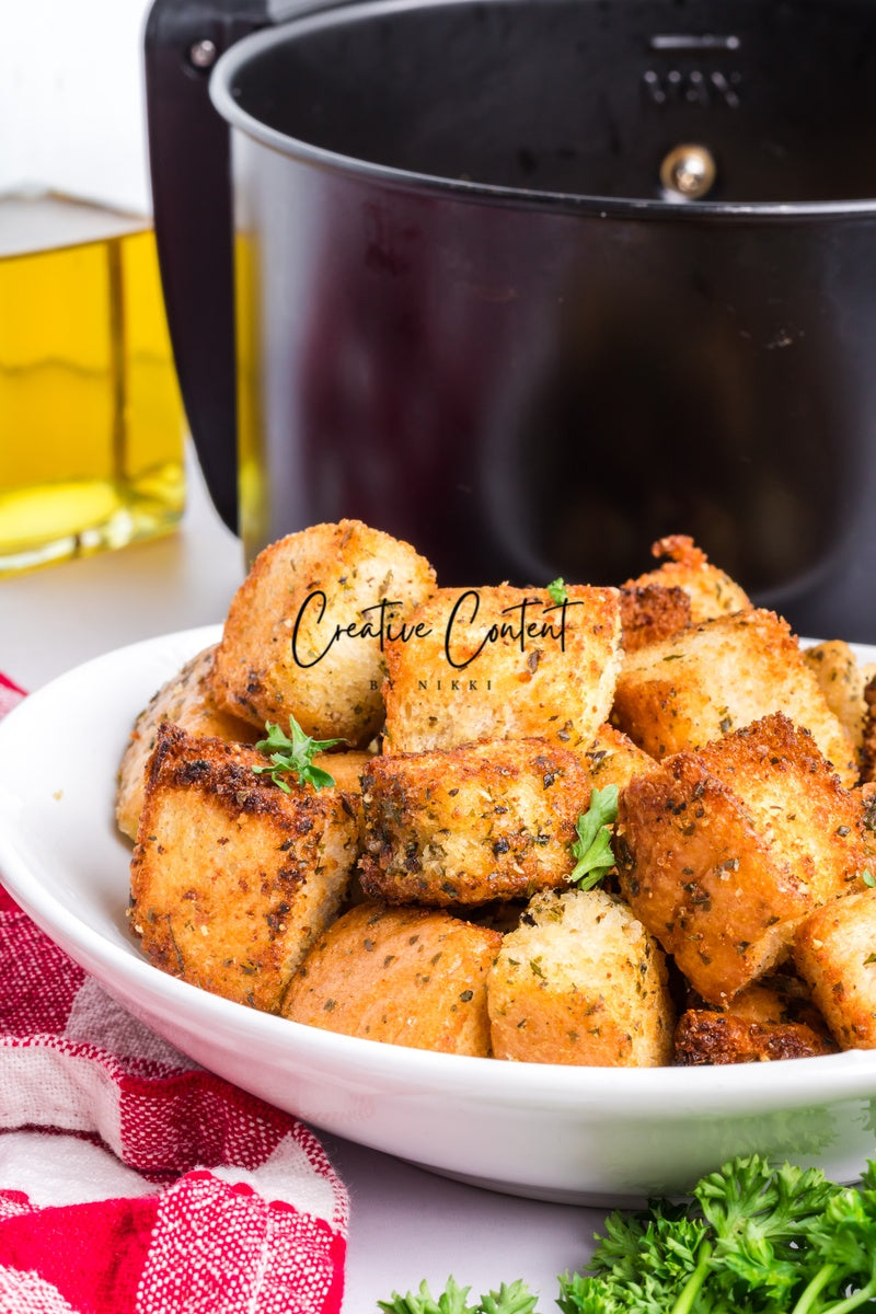 Air Fryer Croutons - (30 hero shots)