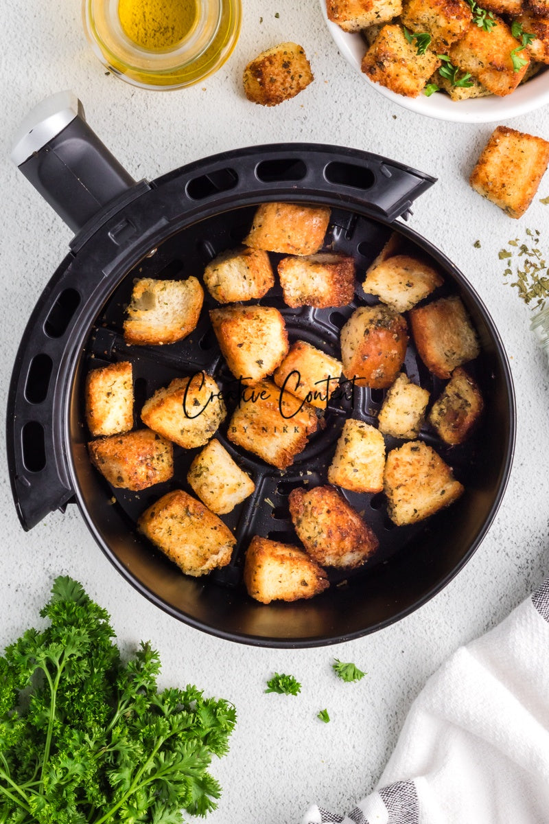 Air Fryer Croutons - (30 hero shots)